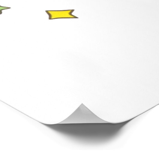 Rainbow-Einhorn Poster (Ecke)