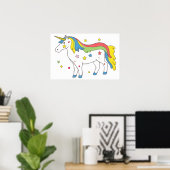 Rainbow-Einhorn Poster (Heimbüro)