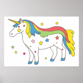 Rainbow-Einhorn Poster