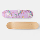 Rainbow-Einhorn Skateboard (Horizontal)