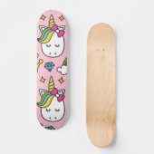 Rainbow-Einhorn Skateboard (Vorderseite)