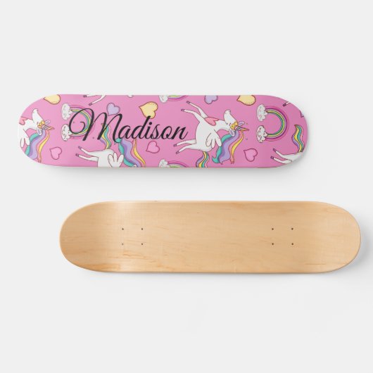Rainbow-Einhorn Skateboard (Horizontal)
