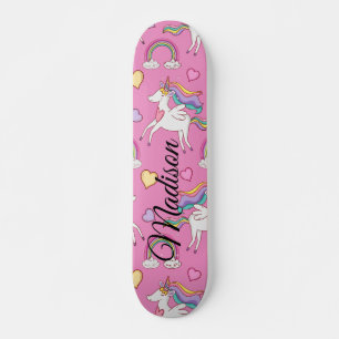 Rainbow-Einhorn Skateboard