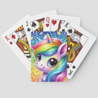 Rainbow Einhorn Spielkarten