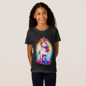 Rainbow-Einhorn T-Shirt (Vorne ganz)
