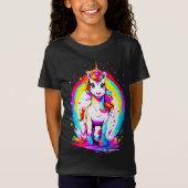 Rainbow-Einhorn T-Shirt (Vorderseite)