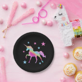 Rainbow-Einhorn- und Starkpapier-Teller Pappteller (Party)