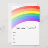 Rainbow Einladung (Vorderseite)