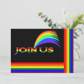 Rainbow Einladung (Stehend Vorderseite)