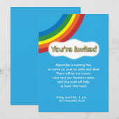 Rainbow-Einladung Einladung (Vorne/Hinten)