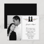 Rainbow Elegance Brides Wedding Verlobung Einladung (Vorne/Hinten)
