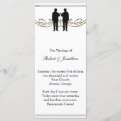 Rainbow Elegance Groom Gay Wedding Program Programm (Vorderseite)