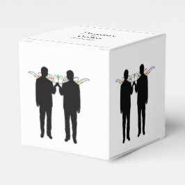 Rainbow Elegance Grooms Gastgeschenk Hochzeit Box Geschenkschachtel