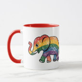 Rainbow Elephant Tasse (Links)