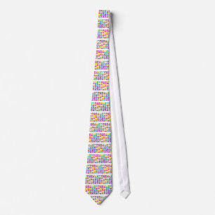 Rainbow Elephants Classy Designer Krawatte