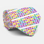 Rainbow Elephants Classy Designer Krawatte (Gerollt)