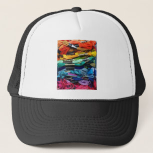 Rainbow Embroidery Floss   Threads   Nähen Truckerkappe