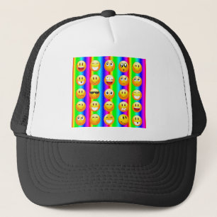 rainbow emoji truckerkappe