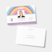 Rainbow Employee Foto ID Name Logo Ausweis (Vorder- & Rückseite)