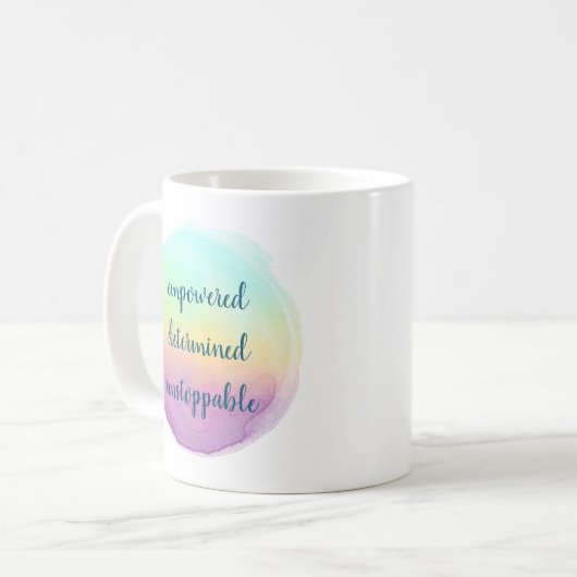 Rainbow-Empowerment ermittelt unaufhaltsam Kaffeetasse (Vorderseite Links)