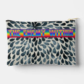 Rainbow Enemy Innerhalb Reißverschluss Kosmetische Zubehörtasche (Rückseite)