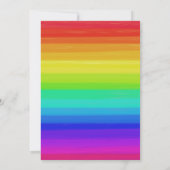 Rainbow Engayed Big Foto Gay Engagement Party Einladung (Rückseite)