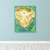 Rainbow-Engel-Krebs kann Leinwand nicht darstellen (Insitu (Holzboden))