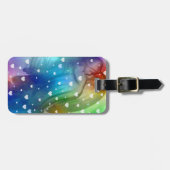 Rainbow Engel mit Herz-Travel-Tag Gepäckanhänger (Vorderseite horizontal)