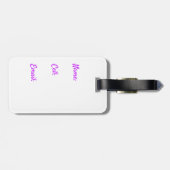 Rainbow Engel mit Herz-Travel-Tag Gepäckanhänger (Rückseite horizontal)