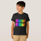 Rainbow Equality Brush Stroke Equal Sign Pride Gay T-Shirt (Vorne ganz)