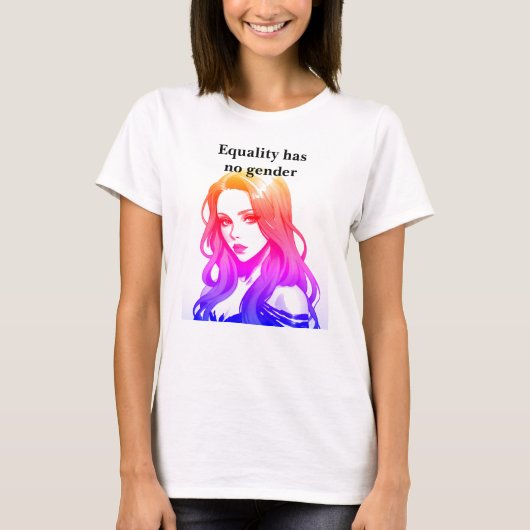 Rainbow Equality hat kein Geschlecht T-Shirt (Vorderseite)