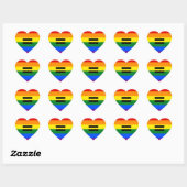 Rainbow Equality Herz-Aufkleber (Blatt)