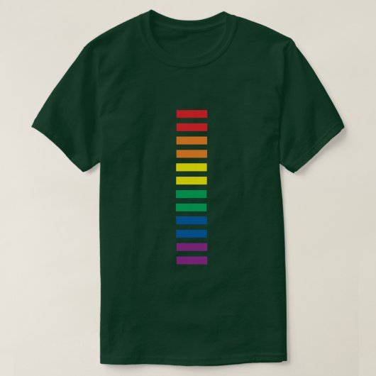 RAINBOW EQUALITY SIGN LGBTQI GAY LESBIAN PRID T-Shirt (Design vorne)