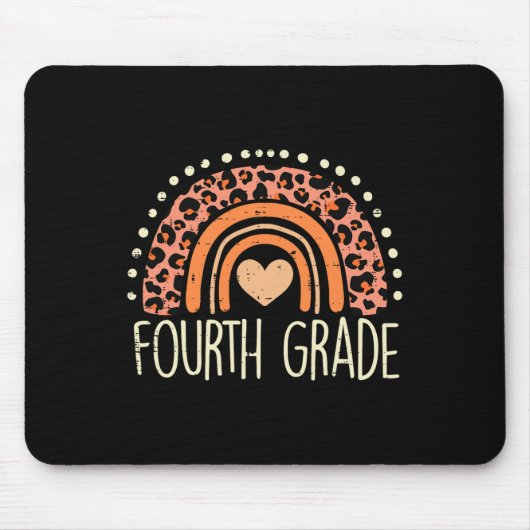 Rainbow Erster Schullehrertag Mädchen Mousepad (Vorne)