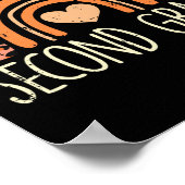 Rainbow Erster Schullehrertag Mädchen Poster (Ecke)