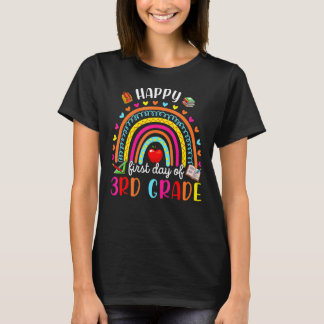 Rainbow Erster Schultag 3. Klasse Lehrer zurück T-Shirt