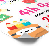 Rainbow Erster Tag der Schulsignatur Poster (Ecke)