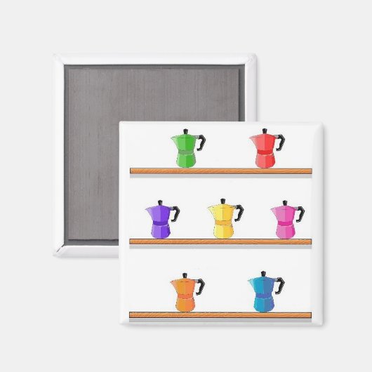 Rainbow Espresso Magnet 15 (Vorderseite/Rückseite)