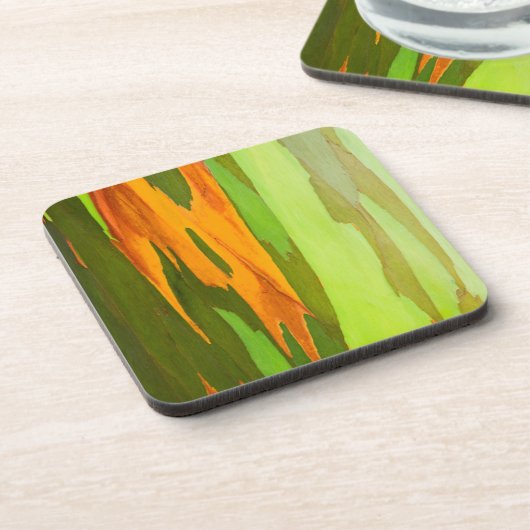 Rainbow Eucalyptus bellen, Hawaii Getränkeuntersetzer (Linke Seite)