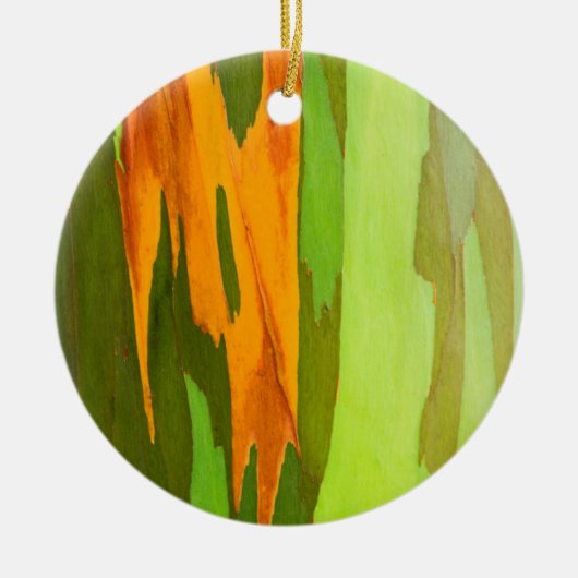 Rainbow Eucalyptus bellen, Hawaii Keramik Ornament (Vorne)