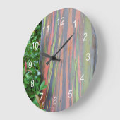 Rainbow Eucalyptus Tree Große Wanduhr (Winkel)