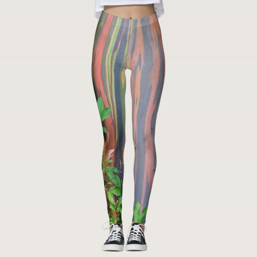 Rainbow Eucalyptus Tree Leggings (Vorderseite)