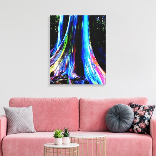 RAINBOW EUCALYPTUS TREM Leinwand (Insitu (Wohnzimmer))