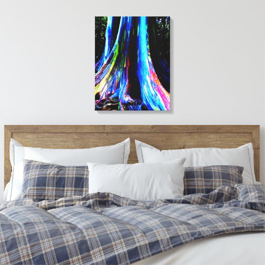 RAINBOW EUCALYPTUS TREM Leinwand (Insitu (Schlafzimmer))