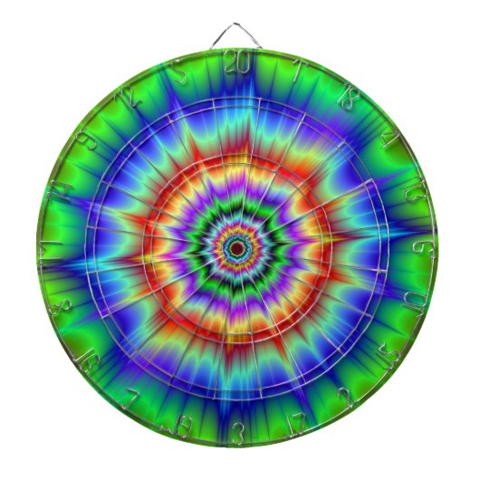 Rainbow Explosion Dartboard Dartscheibe (vorne)