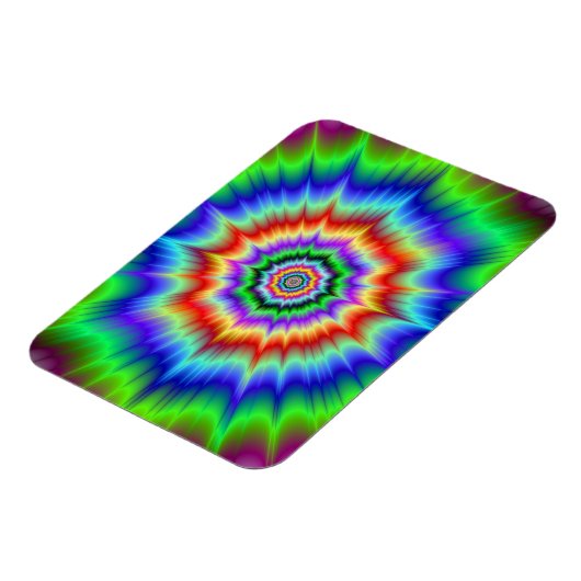 Rainbow Explosion Foto Magnet (Linke Seite)