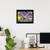 Rainbow Eye , Abstrakte 3D Art Poster (Heimbüro)