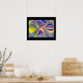 Rainbow Eye , Abstrakte 3D Art Poster (Küche)