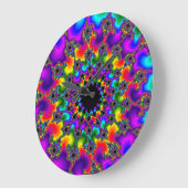 Rainbow Eye Große Wanduhr (Winkel)