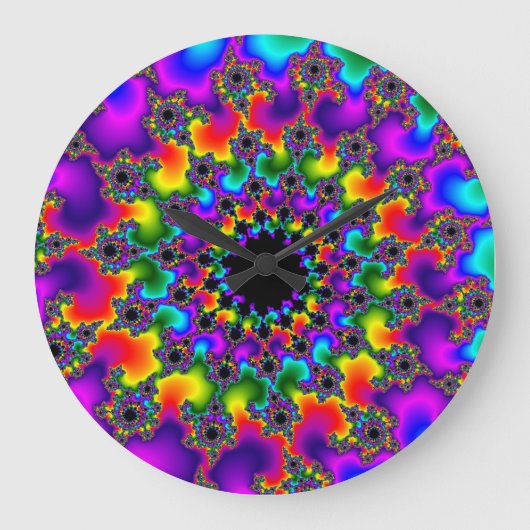 Rainbow Eye Große Wanduhr (Vorderseite)